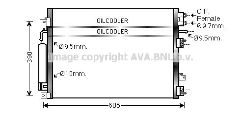 AVA QUALITY COOLING kondensatorius, oro kondicionierius CR5127D